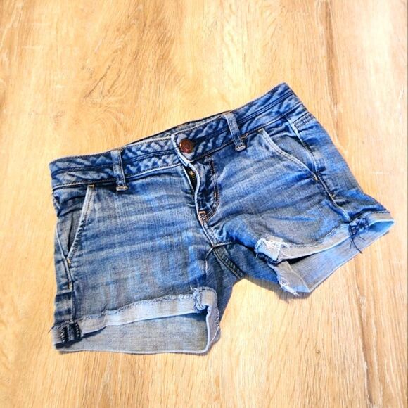 Denim Cutoff Shorts 00 American Eagle - Picture 1 of 3